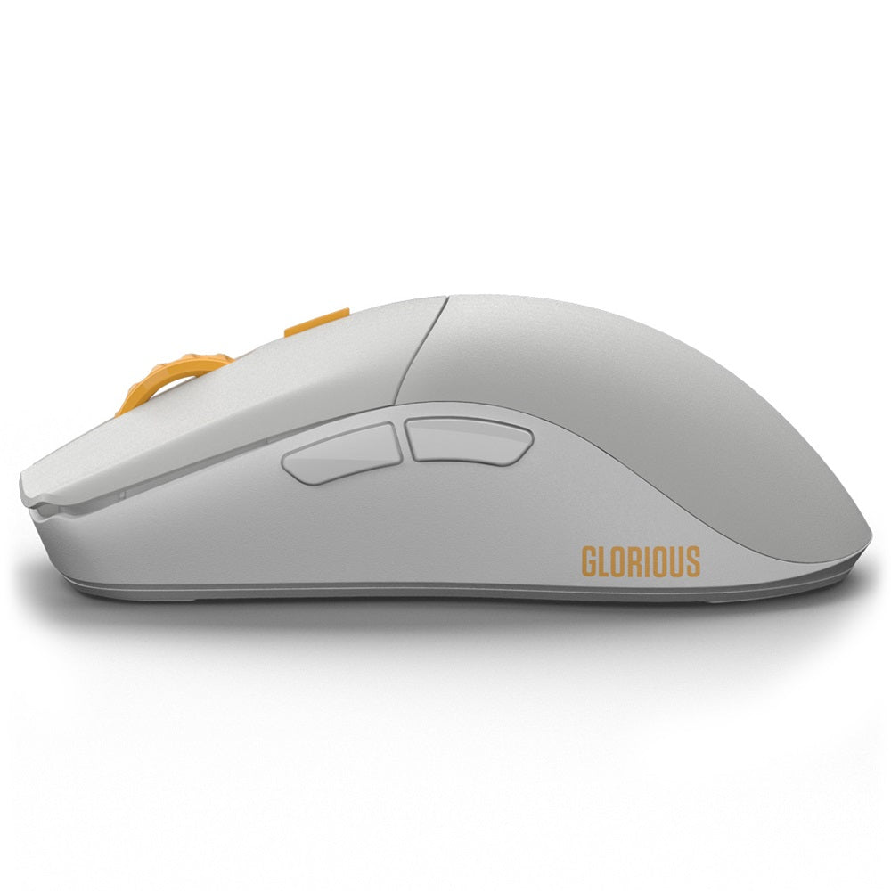 ماوس لاسلكي Glorious Series One PRO - Genos - رمادي/ذهبي - Forge ماوس لاسلكي Glorious Series One PRO - Genos - رمادي/ذهبي - Forge